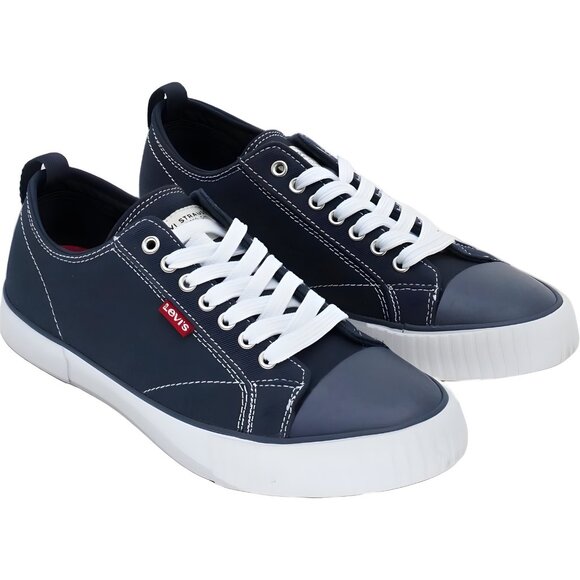 Levi's Anikin Canvas Sneakers Navy Low Top Casual Shoes Men US 8M - Picture 4 of 6